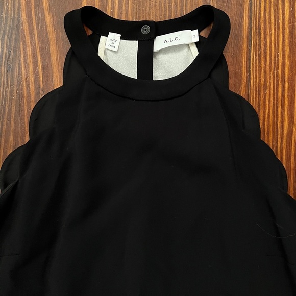 A.L.C. Alexis Black Scallop Mini Dress Revolve - Picture 5 of 10